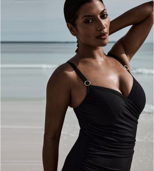 Maillot de bain une pièce noir Delray