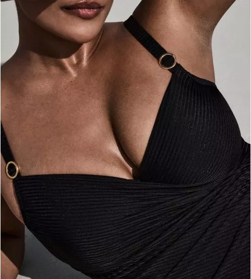 Maillot de bain une pièce noir Delray