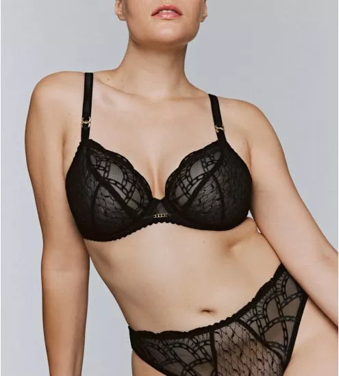 Soutien gorge Plunge noir Naica