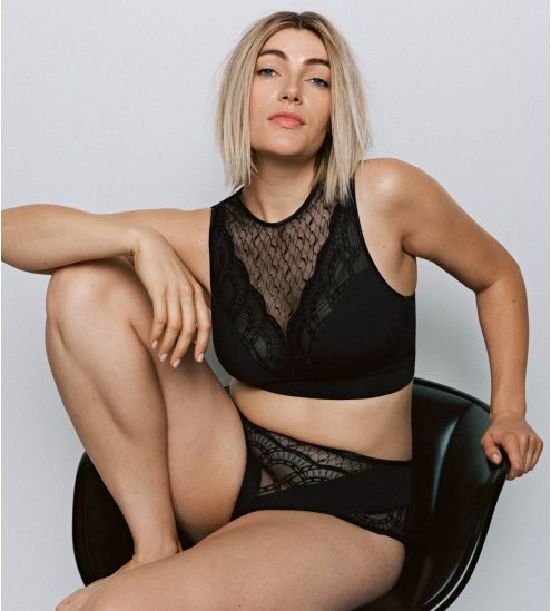 Culotte haute noire Naica