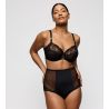 Culotte haute rétro sexy noire Naica