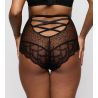 Culotte haute rétro sexy noire Naica