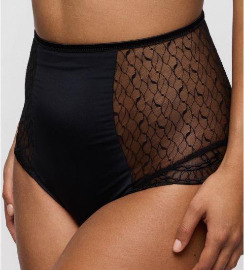 Culotte haute rétro sexy noire Naica