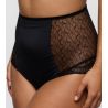 Culotte haute rétro sexy noire Naica