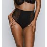 Culotte haute rétro sexy noire Naica