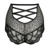 Culotte haute rétro sexy noire Naica