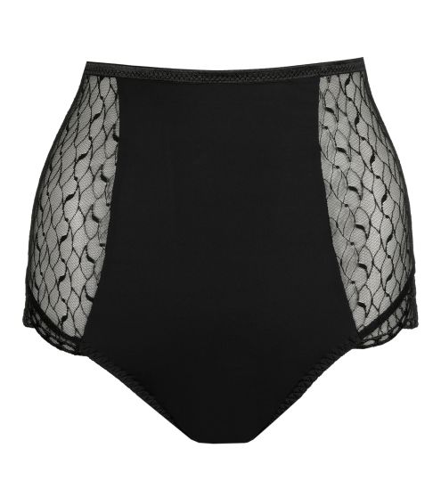 Culotte haute rétro sexy noire Naica