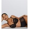 Culotte haute rétro sexy noire Naica