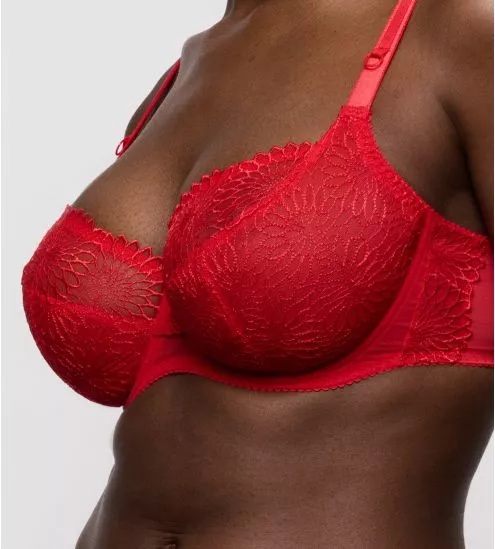 Soutien gorge balconnet tulipe (C, D) Sophora True Red