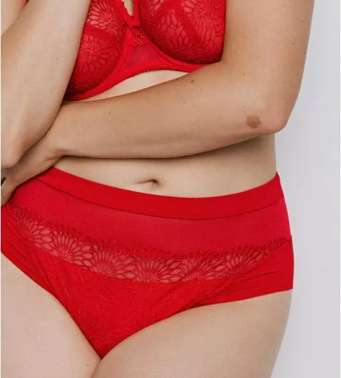 Culotte haute rouge Sophora True Red