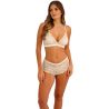 Shorty en dentelle et tulle blanc Abellia Gardenia