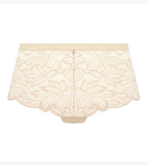 Shorty en dentelle et tulle blanc Abellia Gardenia