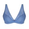 Soutien-gorge triangle demi-mousse Tressage Graphic Denim