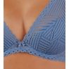 Soutien-gorge triangle demi-mousse Tressage Graphic Denim