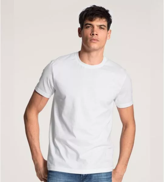 Lot de 2 t shirt homme en coton Blanc Natural Benefit