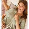 T shirt en coton vert femme Favourites Arts Tea Green