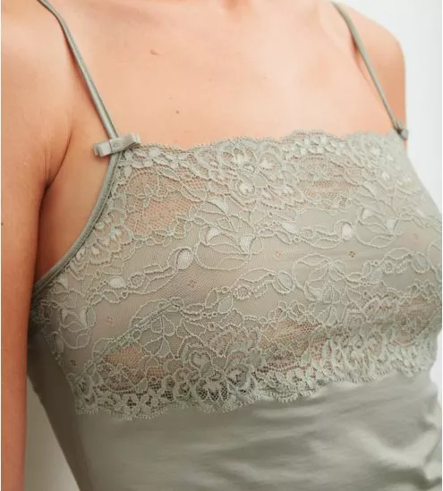 Débardeur fine bretelle vert Sensual Secrets Tea Green