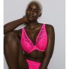 Soutien gorge décolleté plongeant rose fluo Mocuto Pixie Blossom