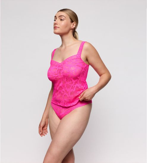 String en dentelle rose fluo Mocuto Pixie Blossom