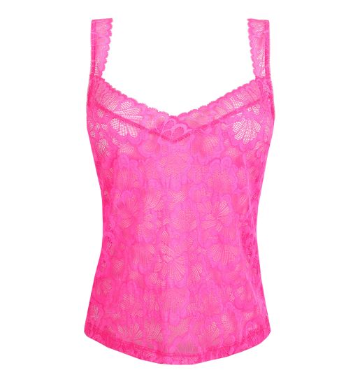 Top en dentelle rose fluo Mocuto Pixie Blossom