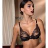 Soutien gorge Glam décolleté plongeant Charme Secret Noir