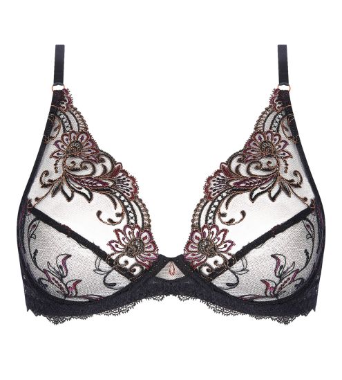 Soutien gorge Glam décolleté plongeant Charme Secret Noir