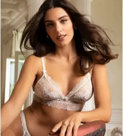 Soutien gorge triangle Sublime Organza Écru Nacre