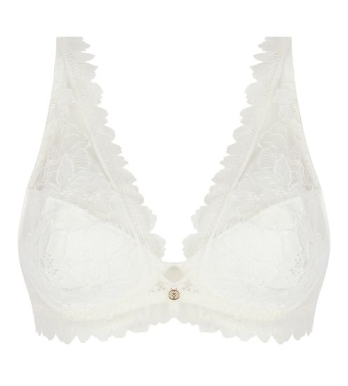 Soutien gorge Plunge demi-mousse Sublime Organza Écru Nacre