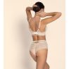 Soutien gorge Plunge demi-mousse Sublime Organza Écru Nacre
