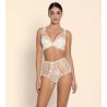 Soutien gorge Plunge demi-mousse Sublime Organza Écru Nacre