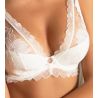 Soutien gorge Plunge demi-mousse Sublime Organza Écru Nacre