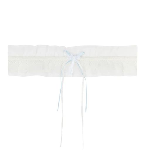 Jarretière Sublime Organza Écru Nacre