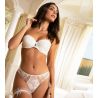 Jarretière Sublime Organza Écru Nacre