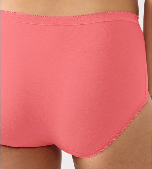 Lot de 4 Sloggi Basic+ Midi Rouge