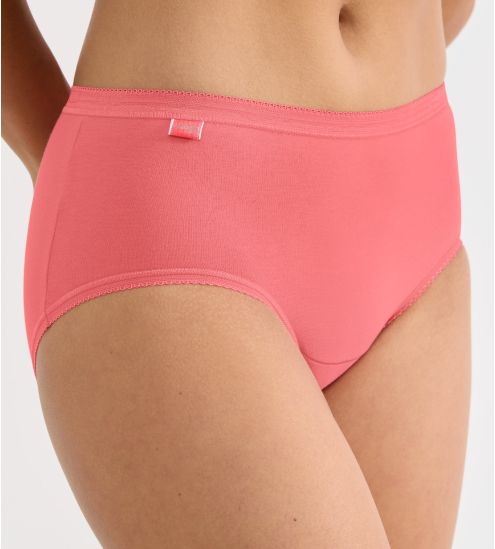 Lot de 4 Sloggi Basic+ Midi Rouge