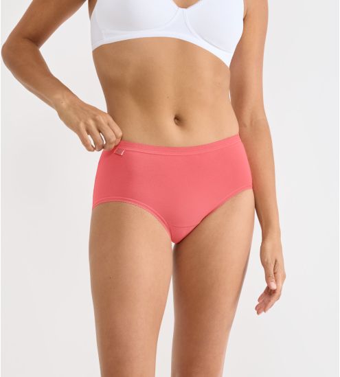 Lot de 4 Sloggi Basic+ Midi Rouge