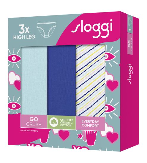 Lot de 3 High Leg Go Crush Bleu