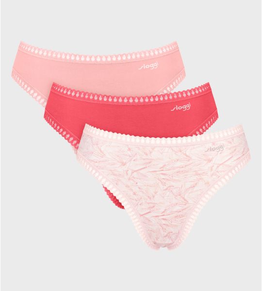 Set of 3 High Leg Go Crush Red