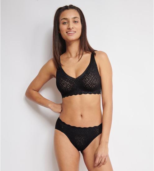 Culotte High Leg Zero Feel Bliss Noir