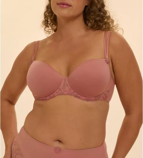 Soutien gorge corbeille mousse 3D Délice Rose Fumé