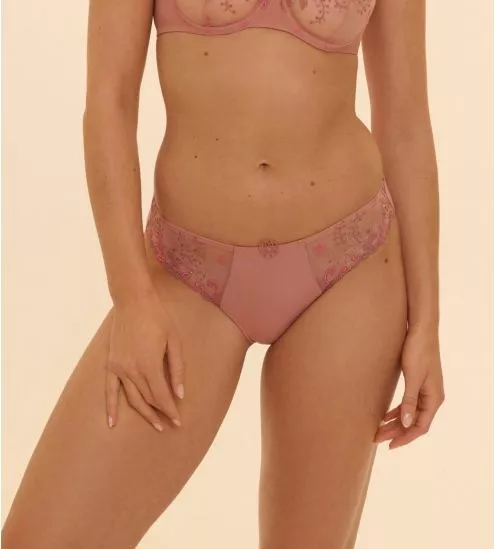 Slip brésilien Délice Rose Fumé