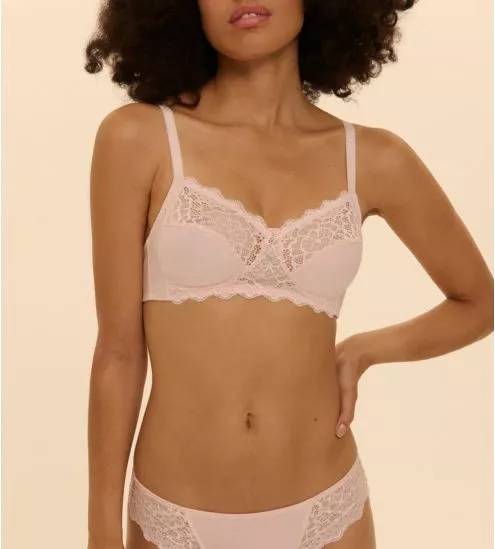 Soutien gorge sans armatures Caresse Rose Poudrée