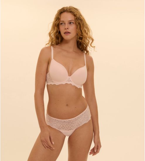 Shorty Caresse Rose Poudrée