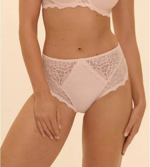Culotte haute Caresse Rose Poudrée