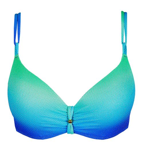 Haut de maillot de bain à coques plunge Nusa Dua Seascape