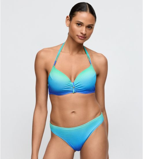 Haut de maillot de bain à coques plunge Nusa Dua Seascape