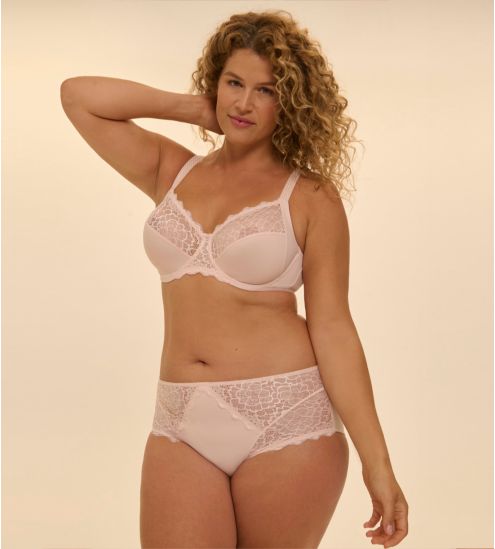 Soutien gorge bonnets profonds Caresse Rose Poudré