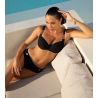 Bas de maillot de bain noir et argenté Éclat d'Argent Black Argent
