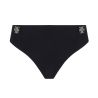 Bas de maillot de bain noir et argenté Éclat d'Argent Black Argent