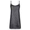 Robe argentée courte sans manches Éclat d'Argent Black Argent